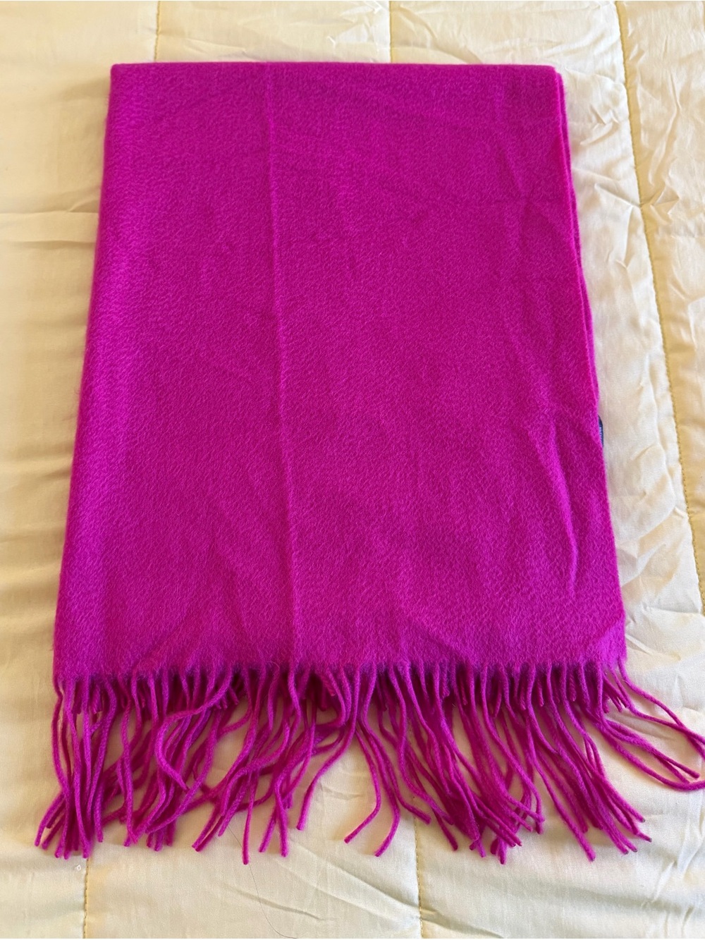 Vibrant Pink Fringe Scarf Wrap | Ultra Soft Luxe Feel Statement Piece